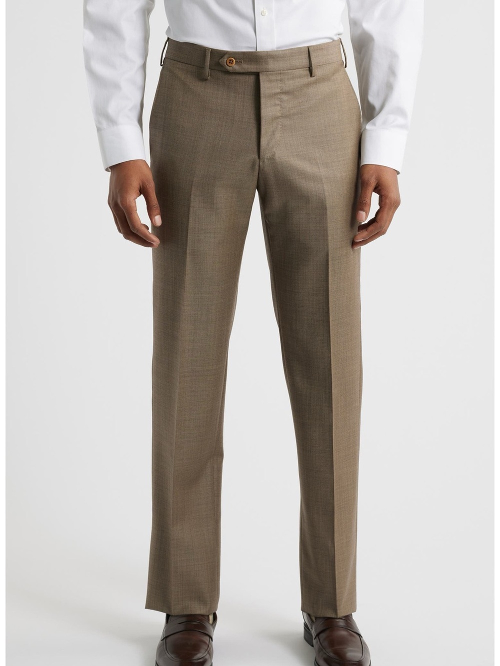 Zanella Slim Dress Trousers in Khaki